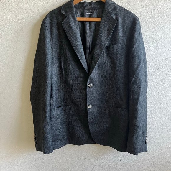Giorgio Armani Men's Dark Grey Upton Jacket Blazer Size 40R Made in Italy - Picture 2 of 15